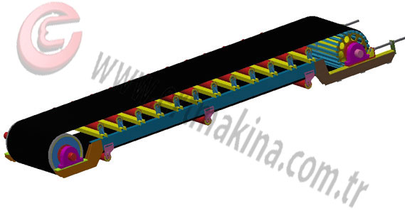 Döküm Sanayi Düz Rulolu Konveyör imalatı
